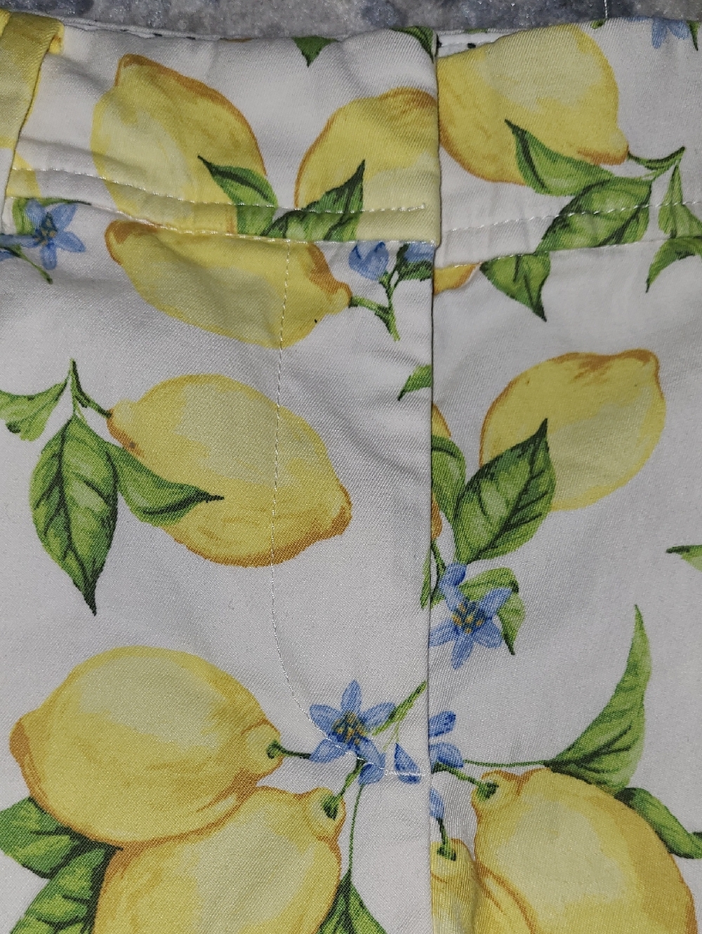NWOT Talbots Petite White Lemon Print Shorts - Picture 2 of 8